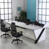 Dual-link triple-link security monitoring station command center office control desk console dispatch call center computer worker HX20