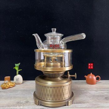 New copper tea stove air tea lamp gongfu tea set water stove retro tea brewing utensil