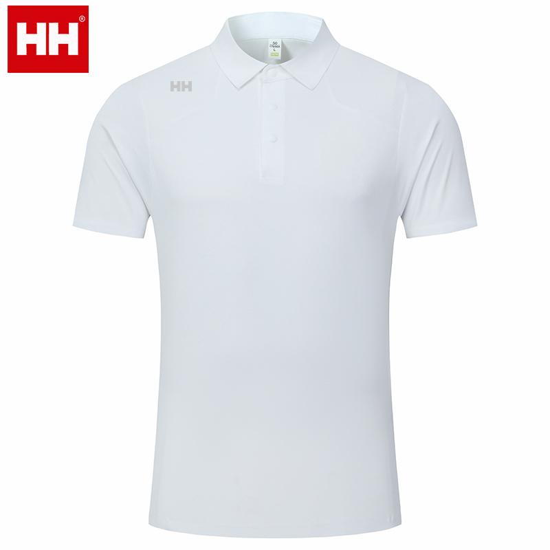 [Same Style as Wang Yibo] Hh Men's and Women's Short-Sleeved Polo Shirt, Outdoor Lightweight Sunscreen, Antibacterial, Ice Silk Quick-Drying T-Shirt