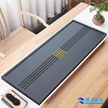 One-piece stone monolithic black gold stone tea tray stone tea table home modern simple chinese dry brew small tea set