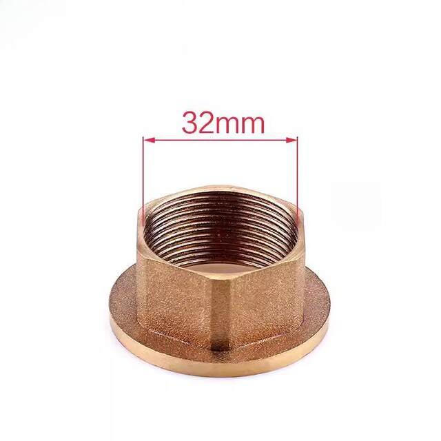 Washbasin hot and cold faucet fixed accessories installation fastening screw tube copper nut cap joint gasket ring
