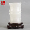 Natural jade pen holder, office stationery, creative business gifts, home crafts, Afghan jade ornaments, small vase
