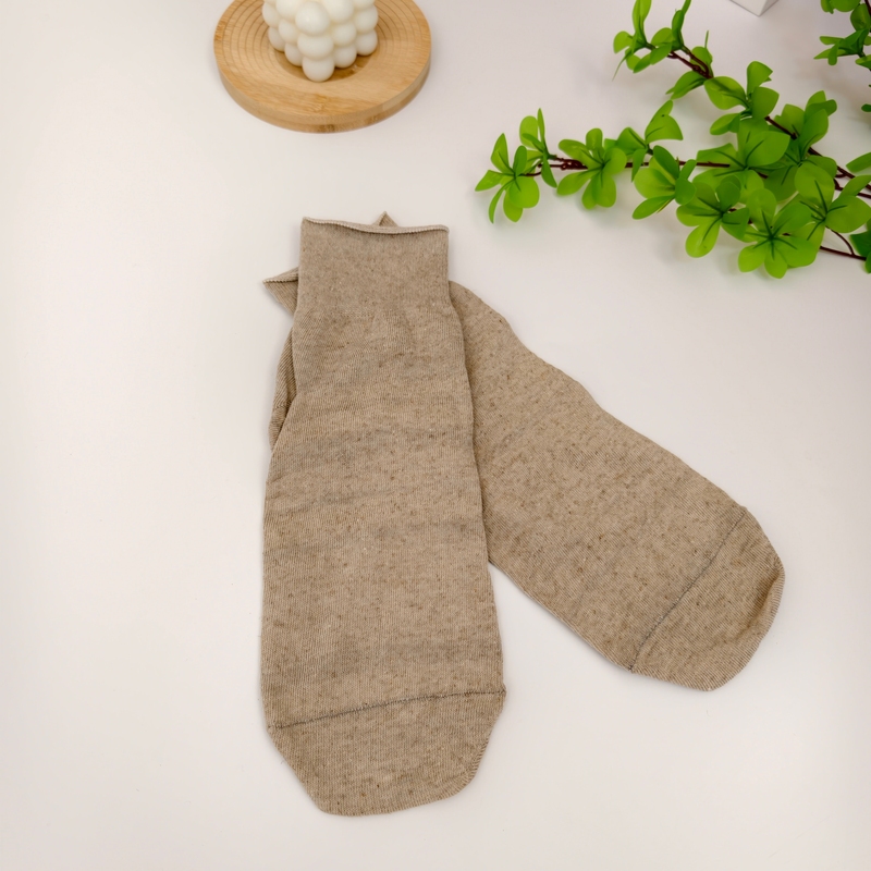 【Hemp Sleep Socks】Hemp Knitted Non-Restrictive Loose Sleep Socks to Prevent Colds and Chapped Skin, Unisex Sleep Socks