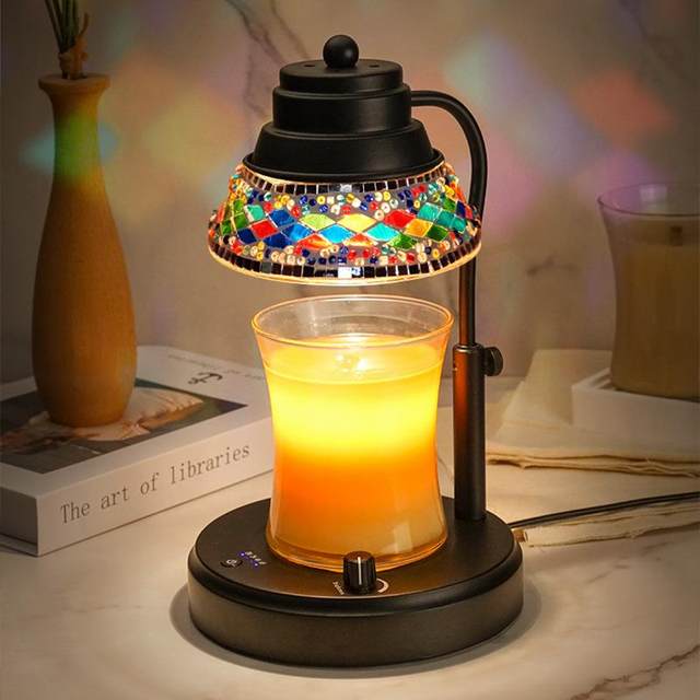 Fireless diffuser color melt wax lamp timed dimming aromatherapy candle melt candle lamp living room bedroom bedside atmosphere light