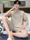 Fenton Ke'an men's ice silk pajamas summer short-sleeved shorts thin modal men's high-end men's home clothes