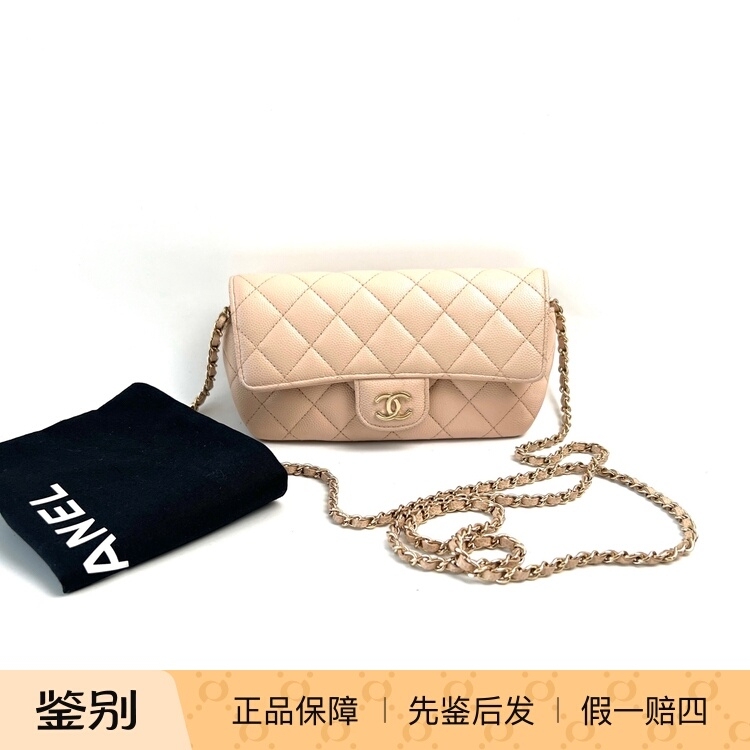 [98% New] Chanel/Chanel Quilted Pattern Cf Mini Chain Eyeglasses Shoulder Crossbody Bag