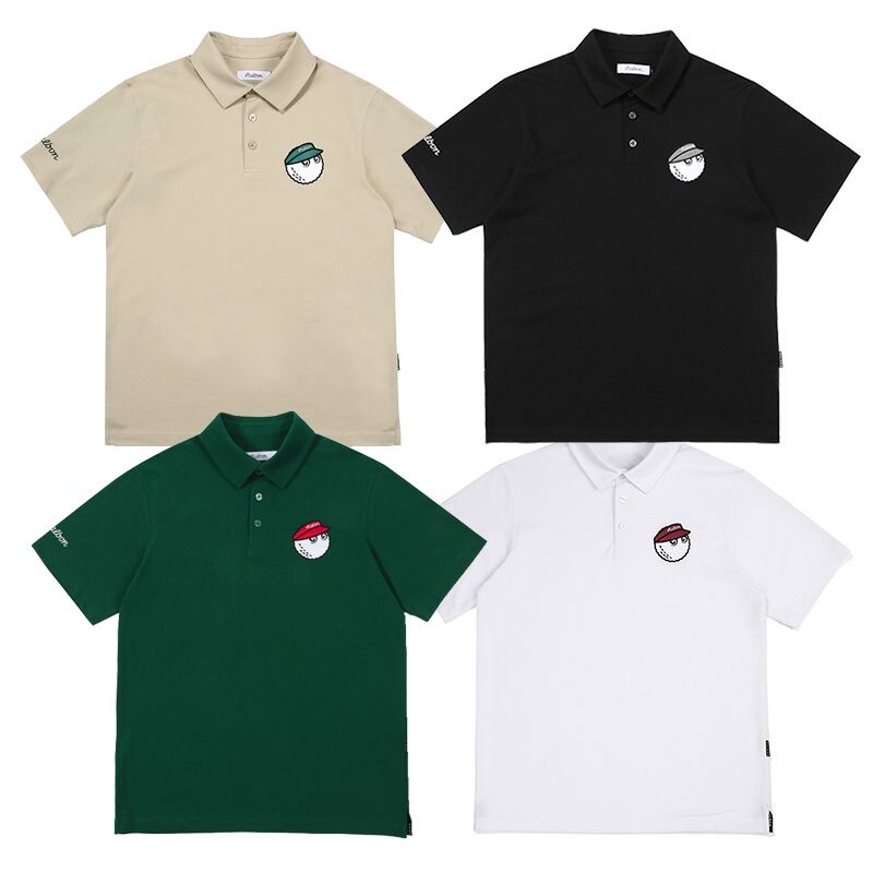 Korean Golf 2025 Hot-Selling Summer Popular Quick-Drying Breathable Men's Short-Sleeved Polo Shirt T-Shirt
