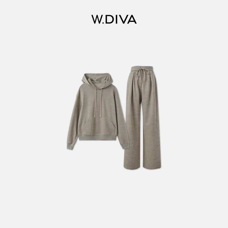 W.Diva【Zero Gravity】Australian Wool Fashion Suit for Women 26 Autumn Machine Washable Light Sports Casual Two-Piece Set W.Diva【Zero Gravity】Australian Wool Fashion Suit for Women 26 Autumn Machine Washable Light Sports Casual Two-Piece Set
