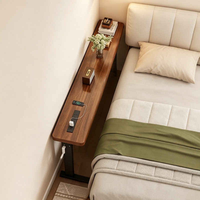Adjustable Bedside Table for Home Use, Long Narrow Table Against the Wall, Narrow Gap Table, Sofa Back Table, Radiator Table, Bar Table, Bed Gap Table