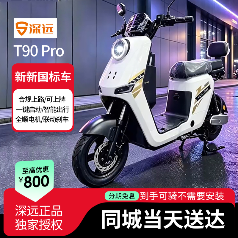 Shenyuan T90 Pro New National Standard Electric Vehicle, Smart Battery-Powered Vehicle, High-Speed, Powerful Delivery Vehicle with Full-Spectrum Motor