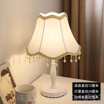 High-end lamp bedroom warm wedding room decoration breastfeeding personal touch small table lamp creative modern dimmable led bed