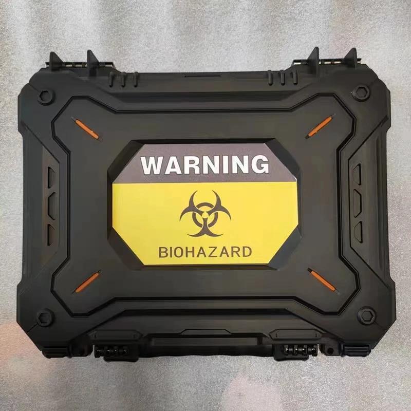 Game Toolbox Resident Evil Figure Prop Model Toolbox Lined with Sponge Anti-Wear Carrying Case
