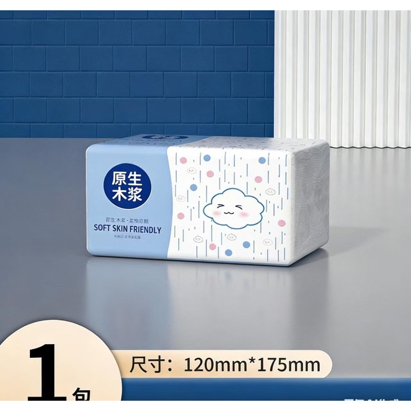 Large Pack of Tissue Paper, Thick Premium Quality Napkins, Kitchen Cleaning Paper, Office Hand Towels