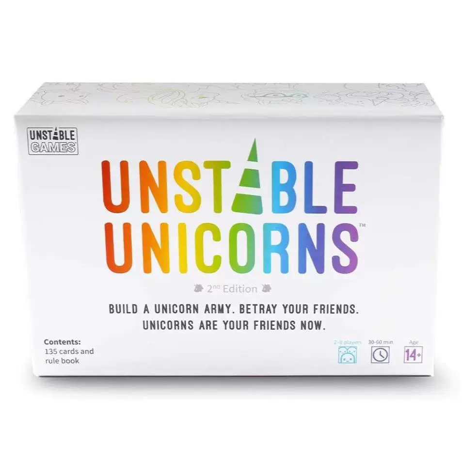 Единороги настольная игра карточная Unstable Unicorns полная английская llamas unleashed альпака