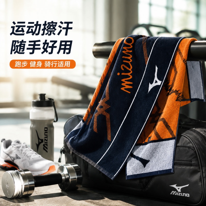 Mizuno Sports Pure Cotton Towel, Quick-Drying, Sweat-Absorbent, Suitable for Running, Playing Sports, Wiping Sweat, Soft, Cooling, Skin-Friendly Towel Mizuno Sports Pure Cotton Towel, Quick-Drying, Sweat-Absorbent, Suitable for Running, Playing Sports, Wiping Sweat, Soft, Cooling, Skin-Friendly Towel