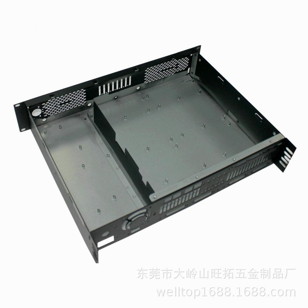Small batch KTI sheet metal bent aluminum profile outer hole shell nail computer chassis base drilled and riveted audio amplifier back panel