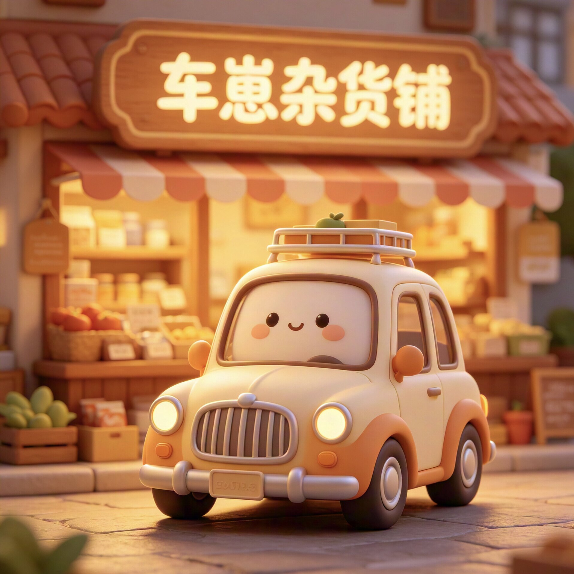 车崽杂货铺的LOGO