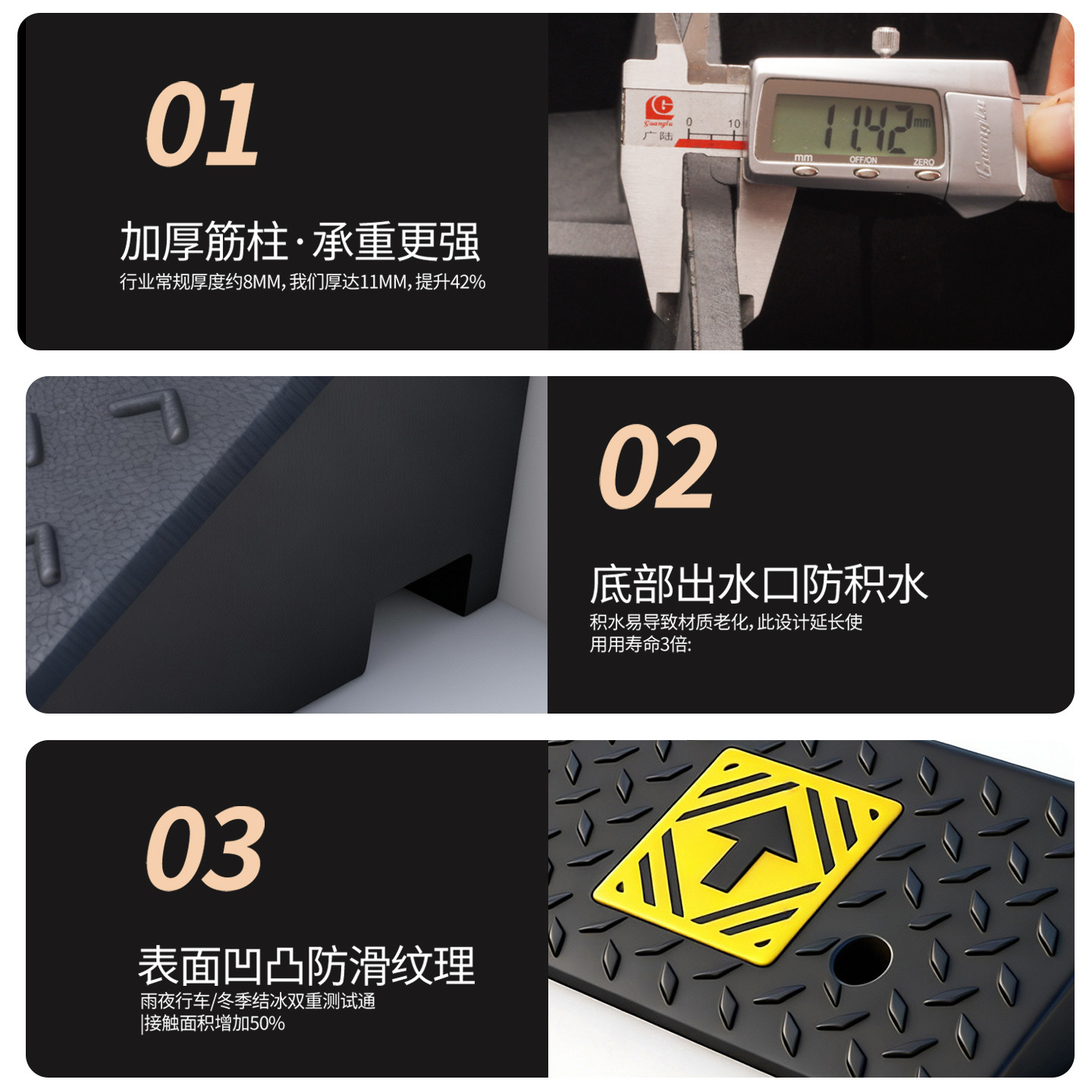 什么是2026年最实用的实心斜坡垫？楼梯台阶垫还是马路牙子垫更适合你？-减速带减速垄-淘宝百科网