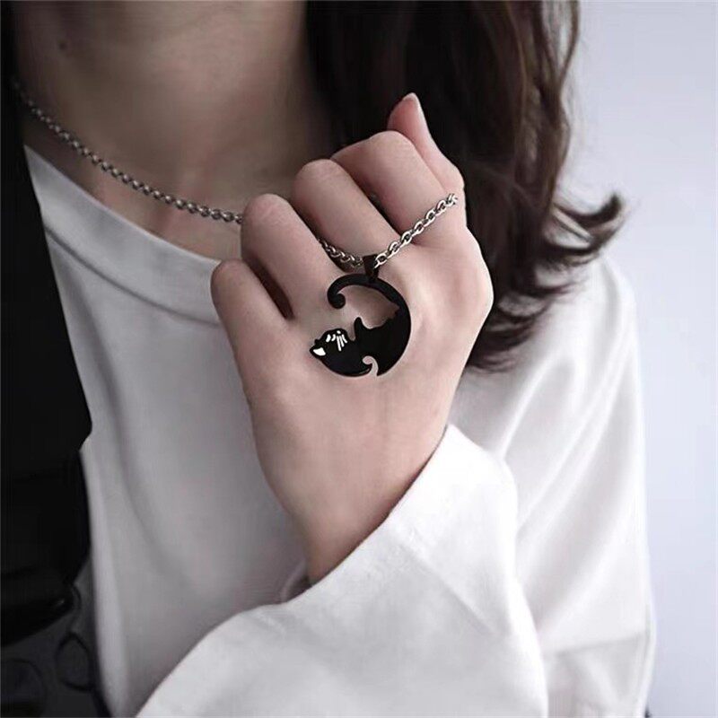 Matching Couple Necklace Set – Simple Friendship Pendant Jewelry Gift O1CN01ssvjKo1sCOaGyWyUB !!2221258605730