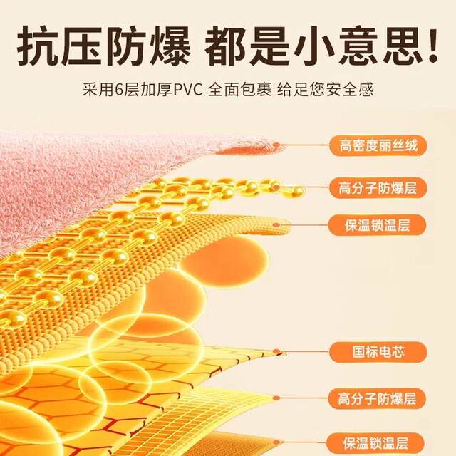 Long hot water bottle, special hot compress for bed, cervical spine, waist and hand warmer, rechargeable explosion-proof authentic sleeping foot warmer