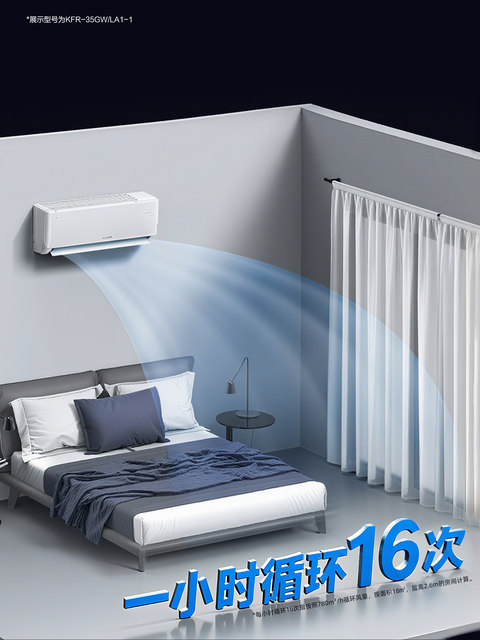 Haier Produces the Commander Haier Air Conditioner, a 1.5 Hp Household Model with First-Class Energy Efficiency, Wall-Mounted Unit for Bedrooms, Heat Pump, and Ultra-Energy-Saving