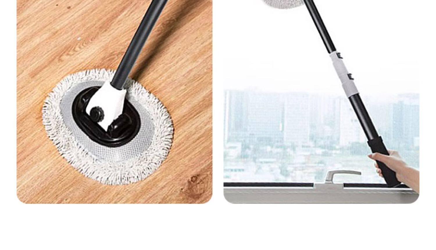 Car wash mop with special curved handle, does not damage car paint, soft bristles, car brush, dust duster, cleaning sponge, retractable