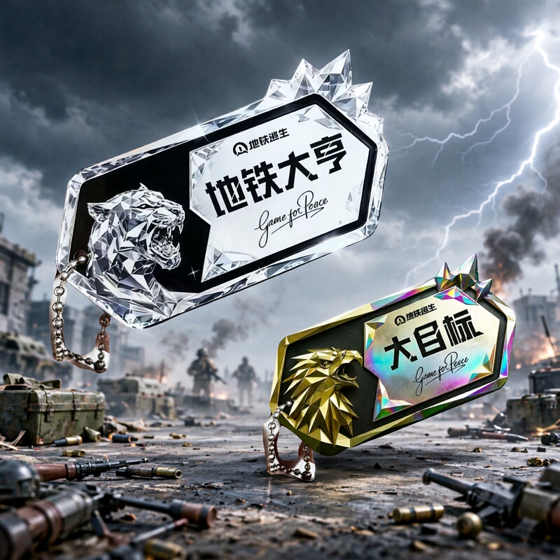 Peace Elite Metro Fortune Identity Dog Tag Pendant Metro Tycoon Acrylic Keychain Backpack Decoration Peace Elite Metro Fortune Identity Dog Tag Pendant Metro Tycoon Acrylic Keychain Backpack Decoration