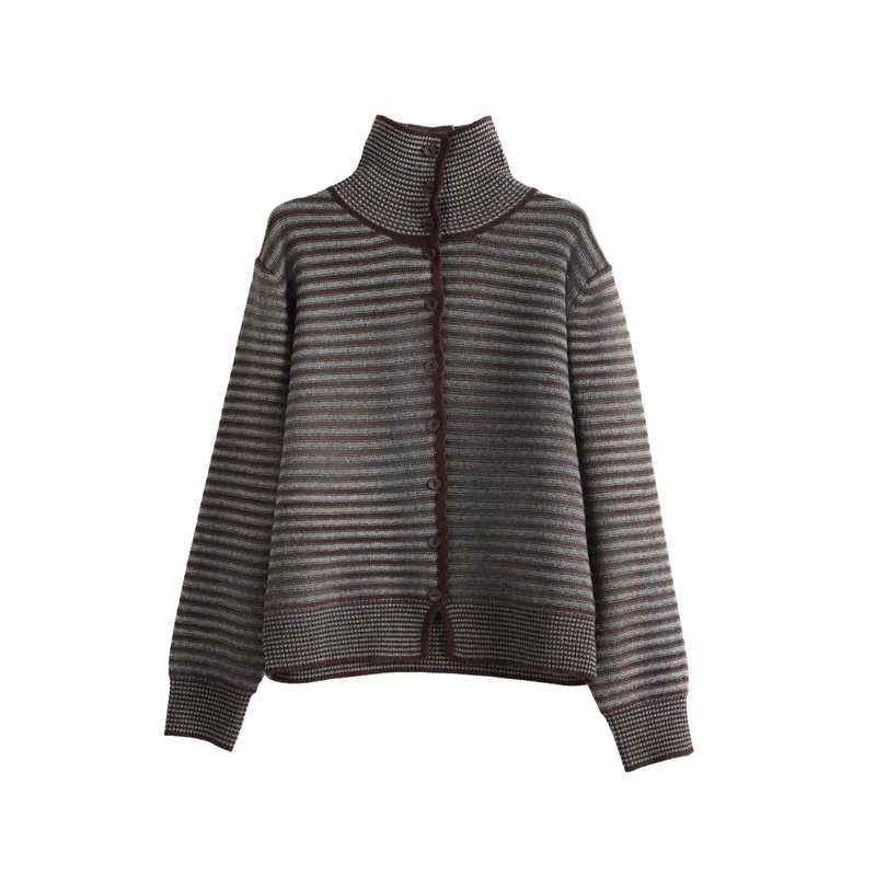 [Exclusive to Yuanqi Zhuzhu] Retro Striped Heavyweight Sweater Xs7028