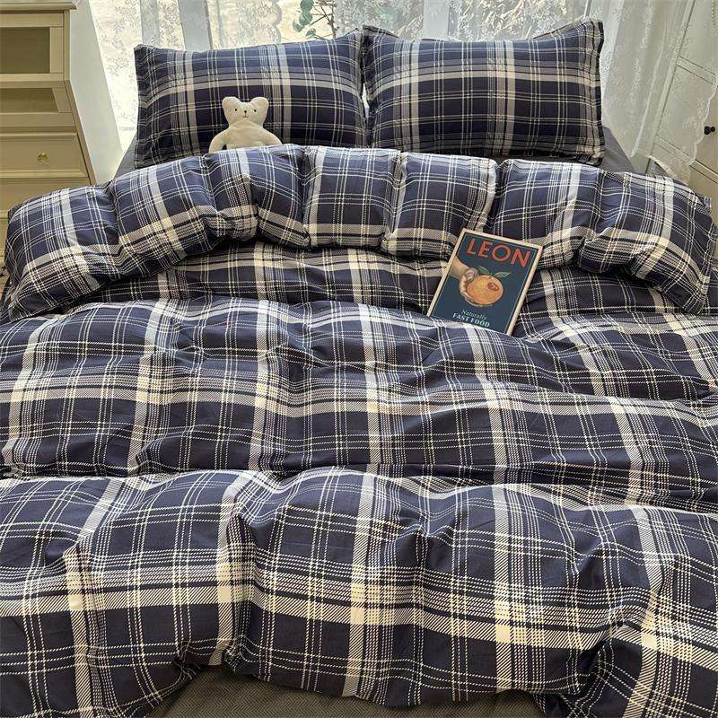 Zqins Kawaii Girls' Cute Bedding Set: Washed Cotton Double Layer Gauze Quilt Cover and Bed Sheet for Student Dormitory (3 Pieces) Zqins Kawaii Girls' Cute Bedding Set: Washed Cotton Double Layer Gauze Quilt Cover and Bed Sheet for Student Dormitory (3 Pieces)