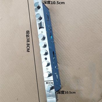 Double-open door lock body nine-head large hook lock anti-theft door mechanical lock ring overlord lock body household copper door lock