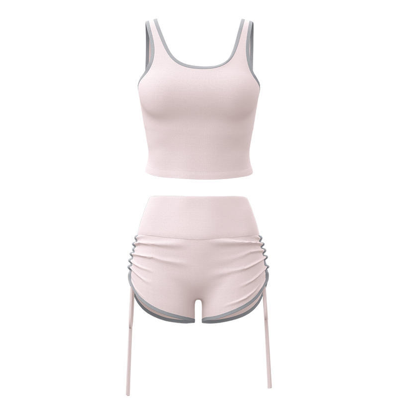 Oxygirlfit2026 New Sports Suit with Chest Pads and High-Intensity Support for Women's Fitness Yoga Wear
