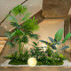 Simulated Green Plant Landscaping Combination for Large Staircases, Indoor and Outdoor Landscapes, High-End Light Luxury Window Display Decoration