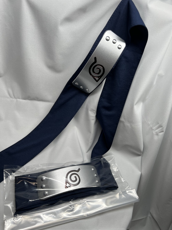 Naruto Cosplay Printed Dark Blue Konoha Naruto Uchiha Obito Kakashi Sasuke Kyuubi Ino Forehead Protector