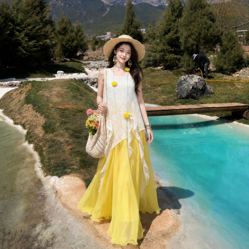 Dresses for Women That Look Great in Photos from the Dopamine-Style Outfits Worn on the Qing-Gan Big Loop Route through the Grasslands of Western Sichuan and Xinjiang Dresses for Women That Look Great in Photos from the Dopamine-Style Outfits Worn on the Qing-Gan Big Loop Route through the Grasslands of Western Sichuan and Xinjiang