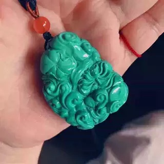 Duobao Pavilion Jewelry Chenchen Natural Raw Turquoise Pendant Necklace Bracelet Multi-Layer Bracelet Earrings