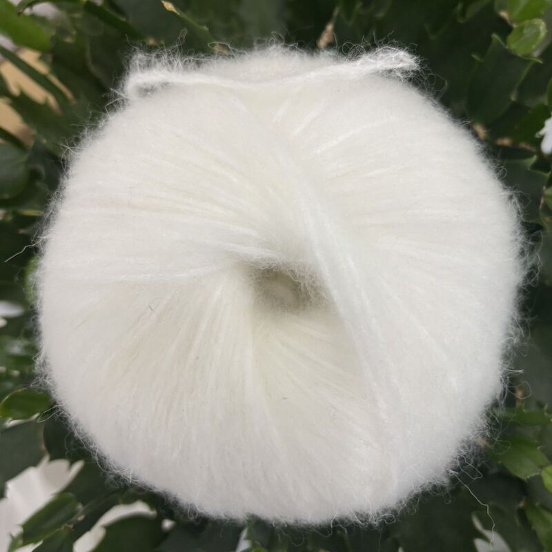 Plain Colored Cloud-Like Yarn, Pure Color Hand-Knitted Ultra-Soft Non-Pilling Scarf, Soft Mohair Thick Yarn Plain Colored Cloud-Like Yarn, Pure Color Hand-Knitted Ultra-Soft Non-Pilling Scarf, Soft Mohair Thick Yarn
