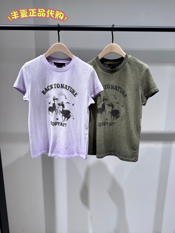 Moomin Series Mooc Genuine Short-Sleeved T-Shirt 2026 Autumn New Product Washed Old Cotton Printed Round Neck Mbf3Tee005