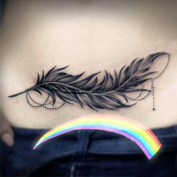 Dark Style Waterproof Tattoo Stickers for Women, Long-Lasting, Sexy and Alluring, Feather Design to Cover Cesarean Section Scars and Arm Tattoos Dark Style Waterproof Tattoo Stickers for Women, Long-Lasting, Sexy and Alluring, Feather Design to Cover Cesarean Section Scars and Arm Tattoos