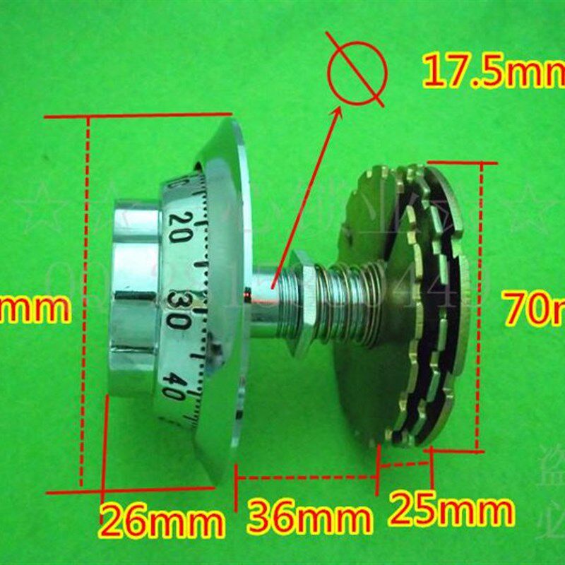 Safe mechanical secret disk combination lock number lock turntable number lock disk surface 80mm