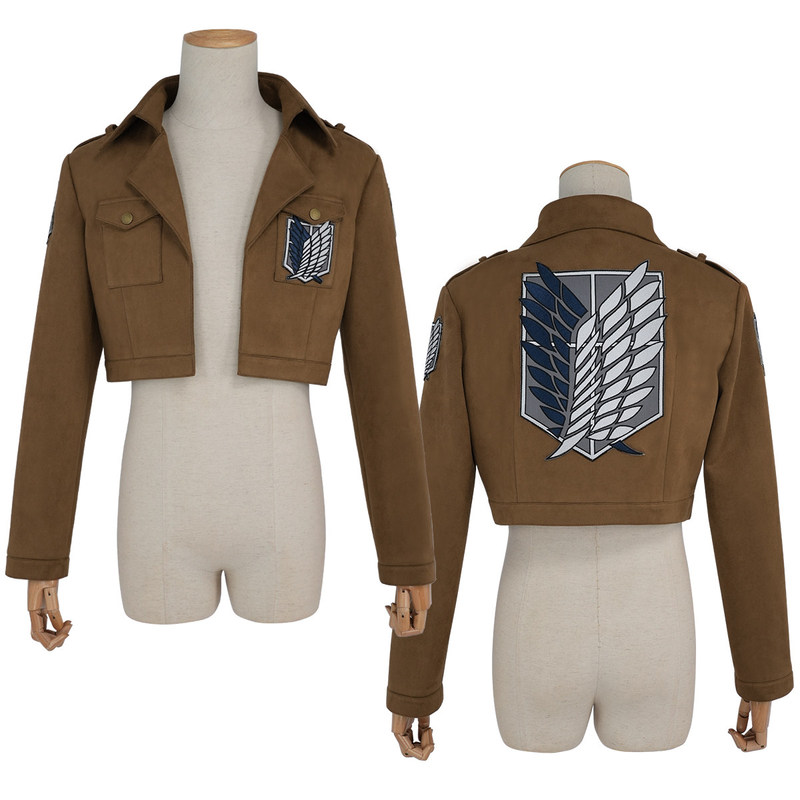 Holoun Little European Cute New Society Giant Survey Corps Jacket Wings of Freedom Eren C Suit Regular Fabric Holoun Little European Cute New Society Giant Survey Corps Jacket Wings of Freedom Eren C Suit Regular Fabric