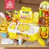 Supermarket simulation cash register toy multifunctional scannable recognition induction cashier girl play house set