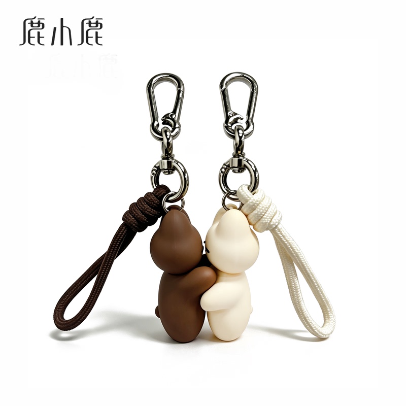 Deer Little Deer Hugging Bunny Couple Pendant Gift Magnetic Keychain for Boyfriend and Girlfriend Confession Gift Deer Little Deer Hugging Bunny Couple Pendant Gift Magnetic Keychain for Boyfriend and Girlfriend Confession Gift