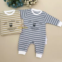 Hybaby Pleasing Baby Conjoined Spring Autumn Pure Cotton Newborn Clothes Baby Khacoat Long Sleeve Autumn Clothing Climbing 0-3