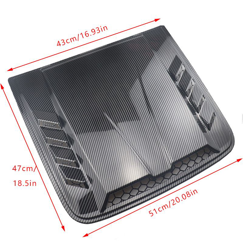 Car Large Fake Air Vent Hood Decoration Universal Fake Air Vent Car Sticker Modification Exterior Decoration Sticker