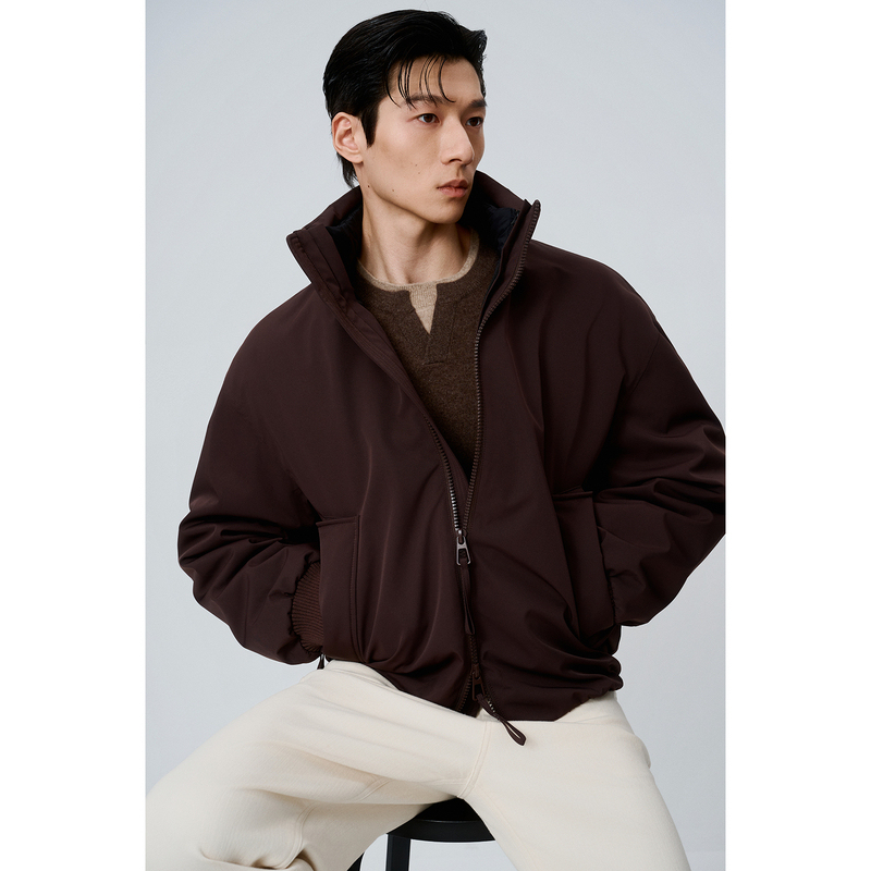 Jin Waterproof Goose down Jacket with Removable Liner, Earl Zhuoer Stand Collar Short Men's Jacket, down Jacket Two-In-One Coat Jin Waterproof Goose down Jacket with Removable Liner, Earl Zhuoer Stand Collar Short Men's Jacket, down Jacket Two-In-One Coat
