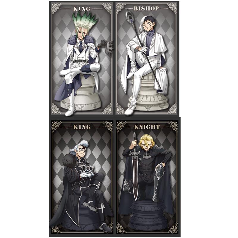 In-Stock Genuine Stone Age Series Chess Stand Figures Senkuu, Hanzo, Geno, Stanley
