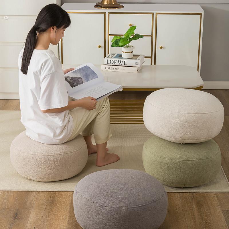Japanese futon cushion home ground lazy tatami mat balcony bay window bedroom thickened round fart cushion