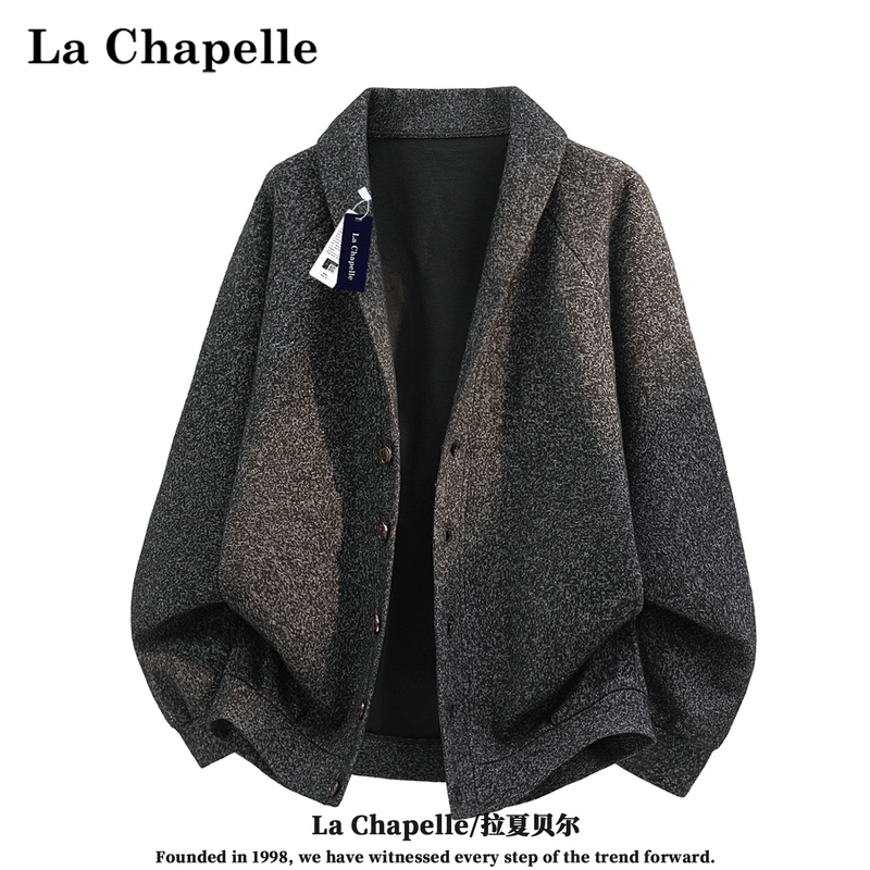 La Chapelle 2026 Winter New American Textured Green Fruit Collar Jacket Men's Single-Breasted Casual Coat La Chapelle 2026 Winter New American Textured Green Fruit Collar Jacket Men's Single-Breasted Casual Coat
