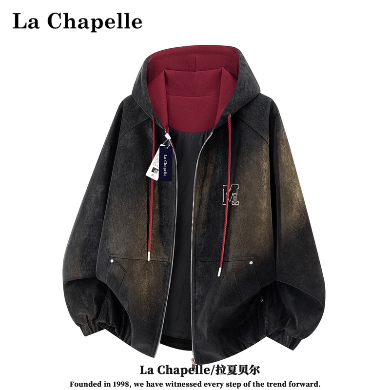 La Chapelle 2026 Winter New American-Style Casual Faux Two-Piece Hooded Fleece-Feel Pu Leather Jacket for Men in Large Sizes La Chapelle 2026 Winter New American-Style Casual Faux Two-Piece Hooded Fleece-Feel Pu Leather Jacket for Men in Large Sizes