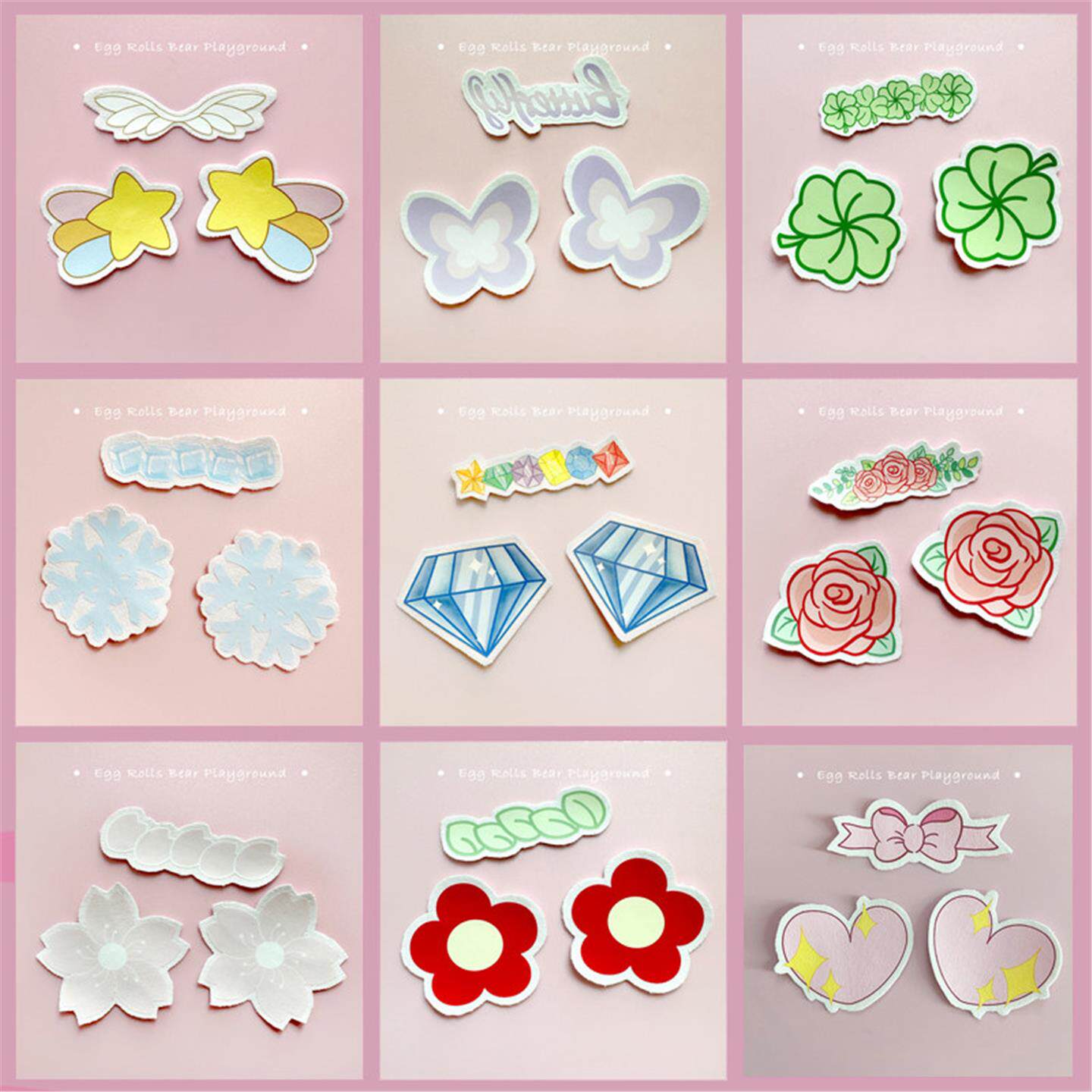 Xiong Qu Ye Original Cartoon cute winter skiing outdoor sports patch Face and nose patch set for anti-freezing and sun protection